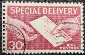 US #E21, Used Single, Special Delivery, SCV $.25 L3