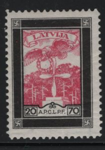 Latvia 1933 MH Sc CB17 20s + 70s Proposed Tombs for Aviators