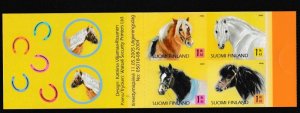 Finland # 1239, Horses, Complete Booklet, Mint NH, 1/2 Cat.