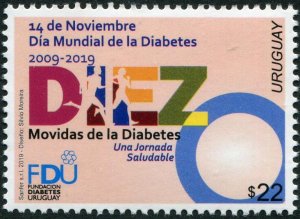 2019 Uruguay Day of Diabetes   (Scott 2689) MNH
