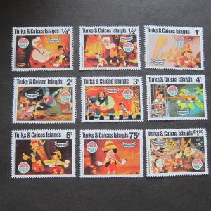 Turks & Caicos 1980 Sc 442-50 Disney set MNH