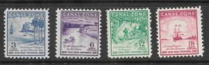 Canal Zone Scott#142 -145 MintNH Complete Set California Gold Rush 2018 CV $5.05