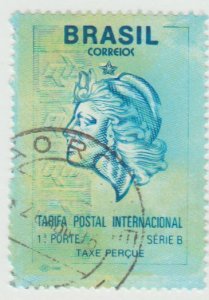 2431 Image of woman - first class international letter rate  Central &  South America - Brazil, General Issue Stamp / HipStamp