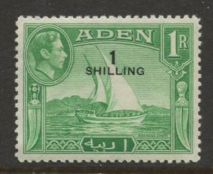 STAMP STATION PERTH Aden #43 KGVI Definitive Overprint Issue 1951 MLH CV$2.75.