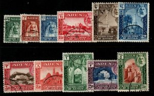 ADEN-SEIYUN SG1/11 1948 DEFINITIVE SET FINE USED