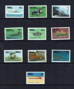 Grenada Grenadines: 1987 Milestones of Transportation, MNH Set.