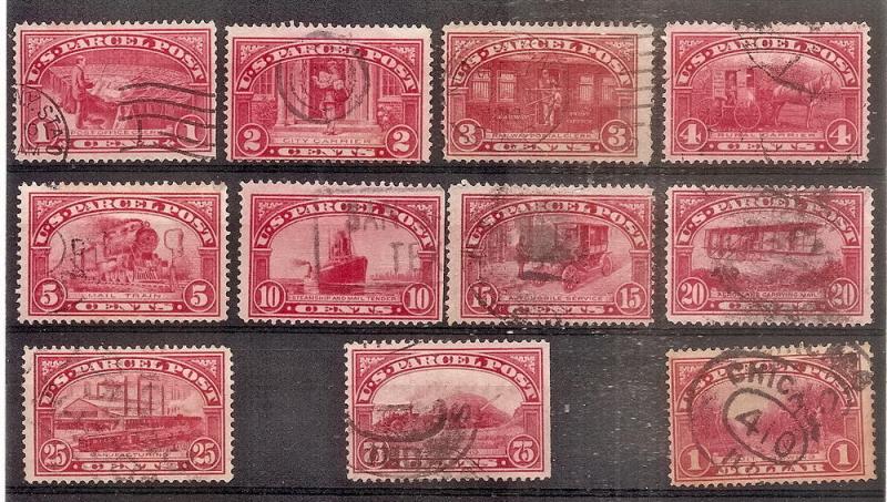 USA Q1-12 Used 1913 Parcel Post CV $207.65