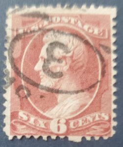 US 208, 1881 Lincoln, Cat. value - $100.00, nice deep color