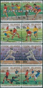 Cook Islands 1976 SG547-554 Olympics set MNH