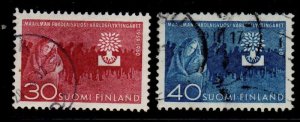 Finland Sc 368-369 1960 Refugee Year stamp set