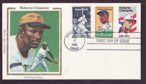 U.S 2097 Roberto Clemente Combo Colorano U/A FDC M625