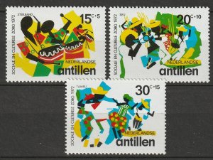 Netherlands Antilles 1972 Sc B116-8 set MNH