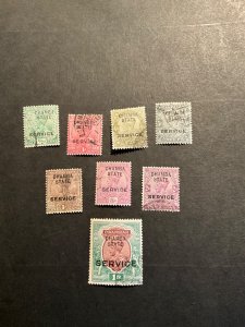 Stamps Chamba Scott 027-34 used