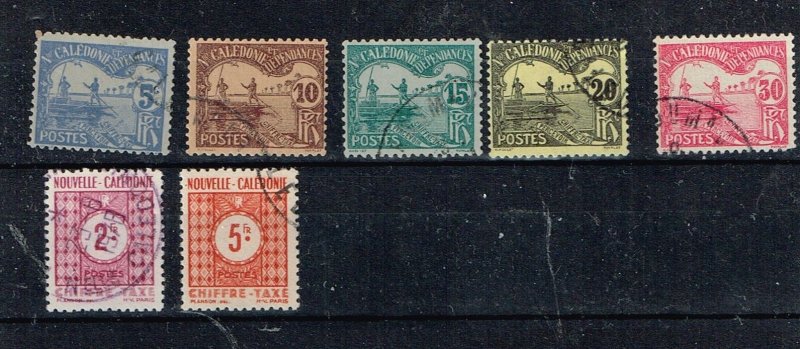 New Caledonia   1906, 1948  J9-13,J36,J39  Used