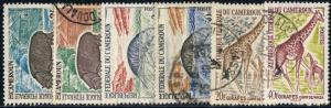 CAMEROUN - 1962 Wild Animals - Mi.358, 361, 363, 366, 368 & 369 - Oblitérés