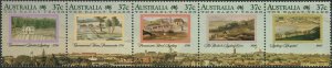 Australia 1988 SG1137a The Early Years strip of 5 MNH