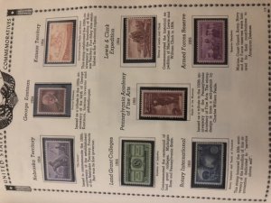 The All American Stamp Album Mint Stamps Very Nice Starts At 1933 Almost Full