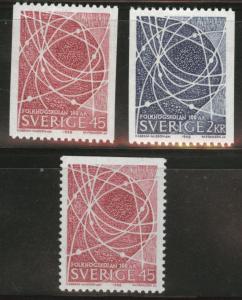 SWEDEN Stamp Booklet Scott 790-793 MH* electron orbit stamp