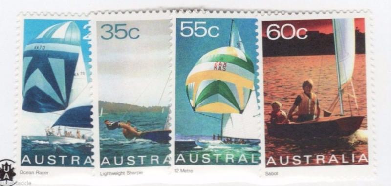 1981 Australia Sc #816 817 818 819 ** MNH VF Sailing boat yacht stamps 