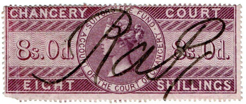 (I.B) QV Revenue : Chancery Court 8/- (1856)