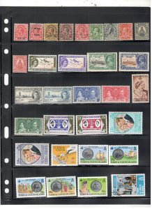 TURKS & CAICOS COLLECTION ON STOCK SHEET MINT/USED