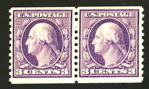 U.S. #493 MINT PAIR OG NH