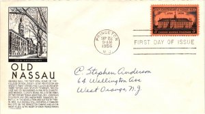 #1083 Nassau Hall Princeton University – Anderson Cachet Addressed to Ander...