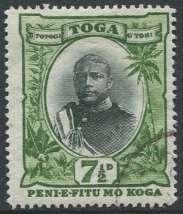 Tonga 1897 SG48 7½d King George II type II #1 FU