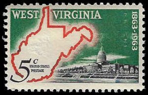 U.S. #1232 MNH; 5c West Virginia Statehood (1963)