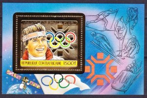 1984 Central African Republic 1069/B304gold 1984 Olympic Games in Sarajevo 45 €