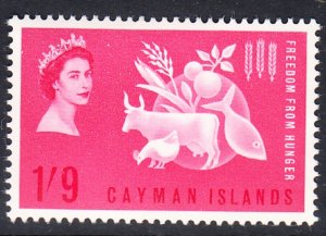 CAYMAN ISLANDS # 168 Mint NH  - SG # 180 - Freedom from Hunger