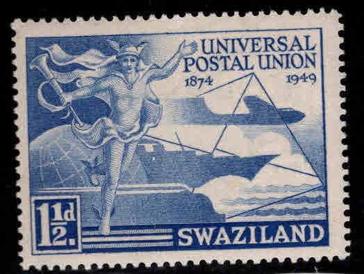 Swaziland Scott 50 MH* UPU Mercury stamp 1949