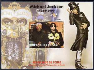 Chad 2009 Michael Jackson #2 with Nelson Mandela perf s/s...