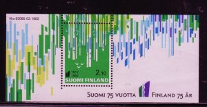 FINLAND #897 1992 INDEPENDENCE 75TH ANNIV. MINT VF NH O.G S/S