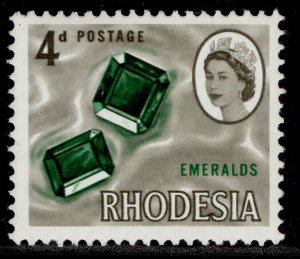 RHODESIA QEII SG377, 4d emerald & sepia, NH MINT. 