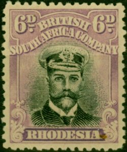 Rhodesia 1918 6d Grey-Black & Reddish Purple SG265 Fine VLMM