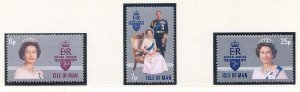 1977 Isle of Man SG94/96 Silver Jubilee Set Unmounted Mint