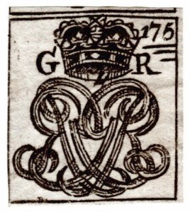 (I.B) George II Revenue : Impressed Duty Cypher Seal (175)
