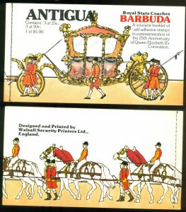 Barbuda 1978 QEII Coronation 25th Anniversary P&S booklet MUH