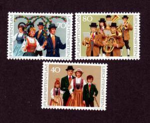 Liechtenstein # 694-696 Mint!