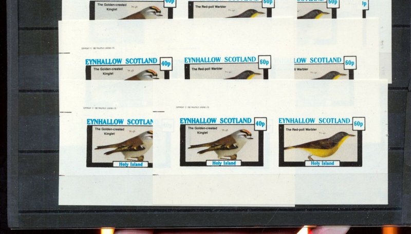 Eynhallow Scotland Birds Sheet MNH x 7 (ZZ424s