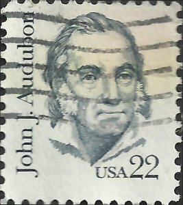 # 1863a USED LINE PERF.11 LARGE BLOCK TAGGING JOHN J. AUDUBON