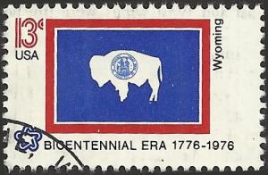 # 1676 USED STATE FLAG WYOMING