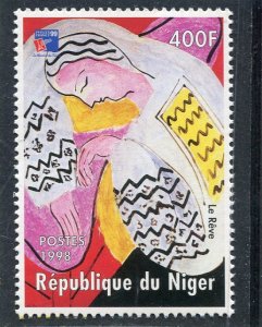 Niger 1998 HENRI MATISSE The Dream Painting Stamp Perforated Mint (NH)