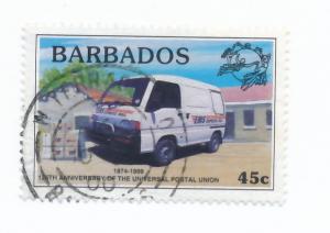 Barbados 1999  Scott 974 used - 45c, Mail Van