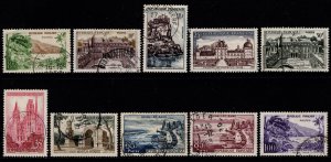 France 1957-59 Tourist Publicity Series, Part Set excl. 15f [Used]