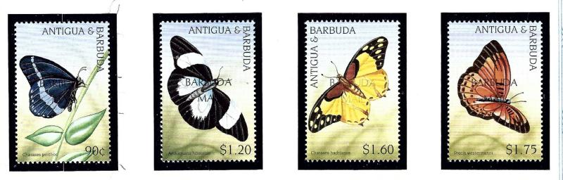 Barbuda 1672-75 MNH 1998 Butterflies