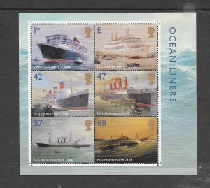 GREAT BRITAIN-CLEARANCE #2207 OCEAN LINERS S/S MNH