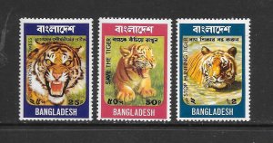 BANGLADESH #69-71 TIGERS MNH