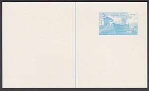 CANAL ZONE Postal Stationery : postcard 5c unused..........................a2502